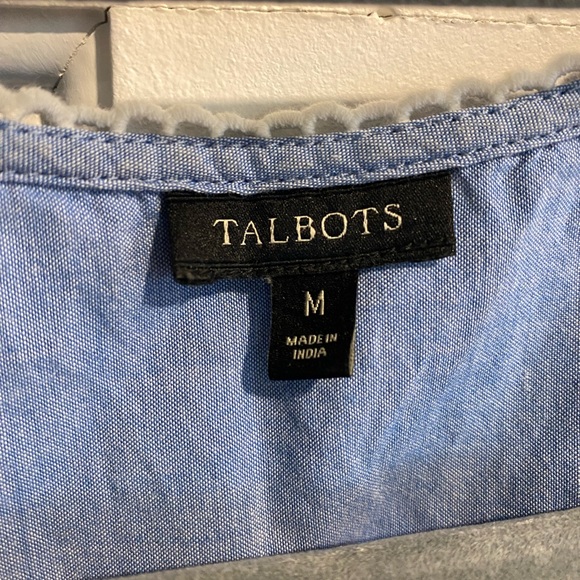 Talbots embroidered sleeveless shirt - Picture 2 of 4